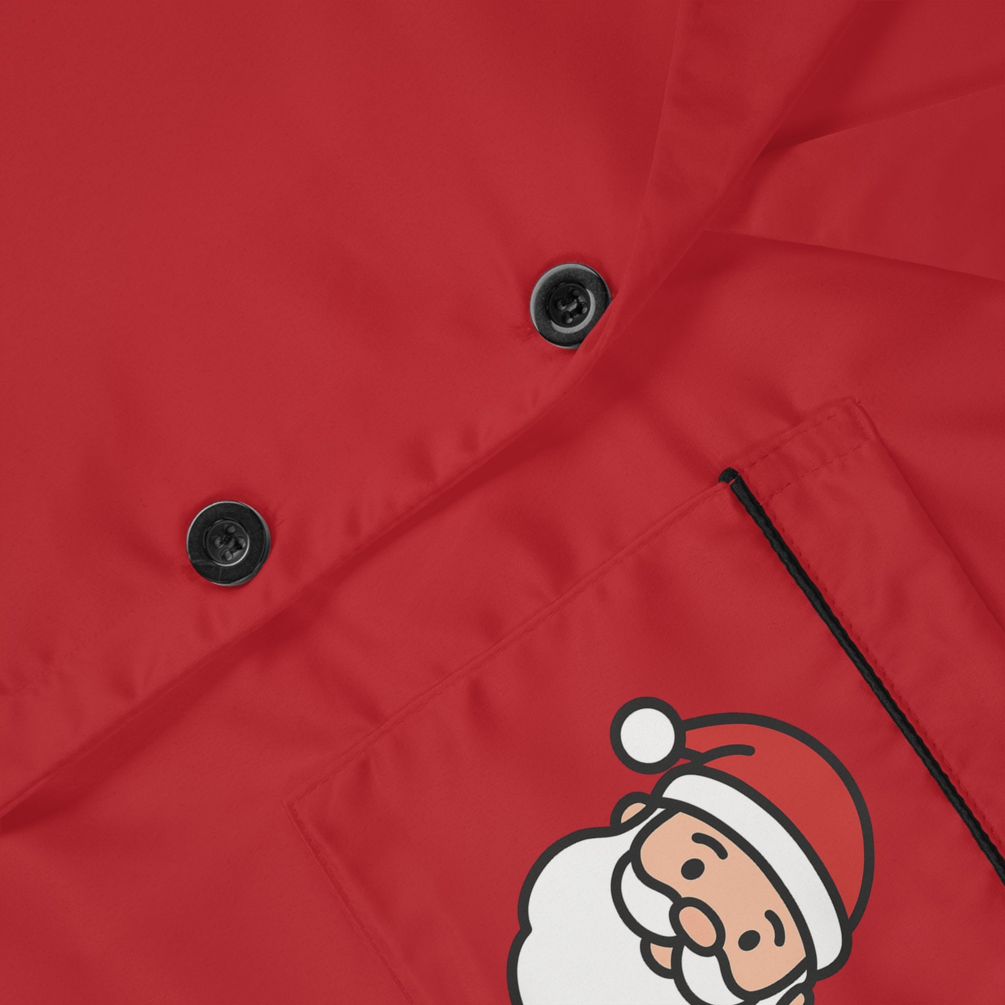 Women's Red Christmas Satin Pajama Set — Cute Holiday Print AOP