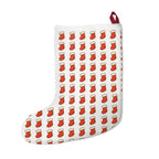 Scandinavian Red Pattern Christmas Stocking – Modern Holiday Decor