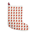 Scandinavian Red Pattern Christmas Stocking – Modern Holiday Decor