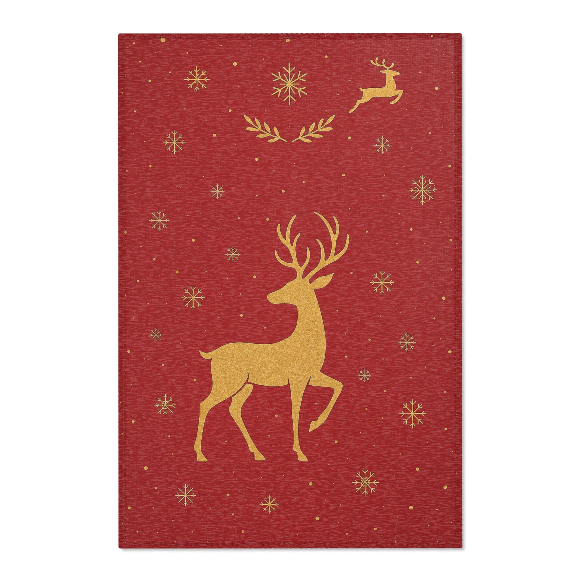 Christmas Dabbing Santa Area Rug — Red Nordic Holiday Decor