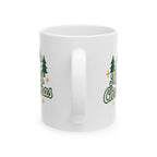 Merry Christmas Ceramic Mug – Cute Christmas Tree Holiday Coffee Cup | Perfect Winter Gift