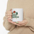 Merry Christmas Ceramic Mug – Cute Christmas Tree Holiday Coffee Cup | Perfect Winter Gift
