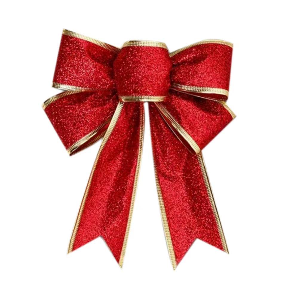 Christmas Bows Ribbon Bowknot Christmas Tree Ornaments